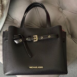 Michael Kors Black Leather Satchel